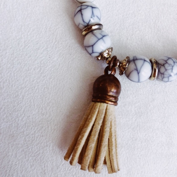 Beaded Tassel Bracelet - Picture 2 of 4